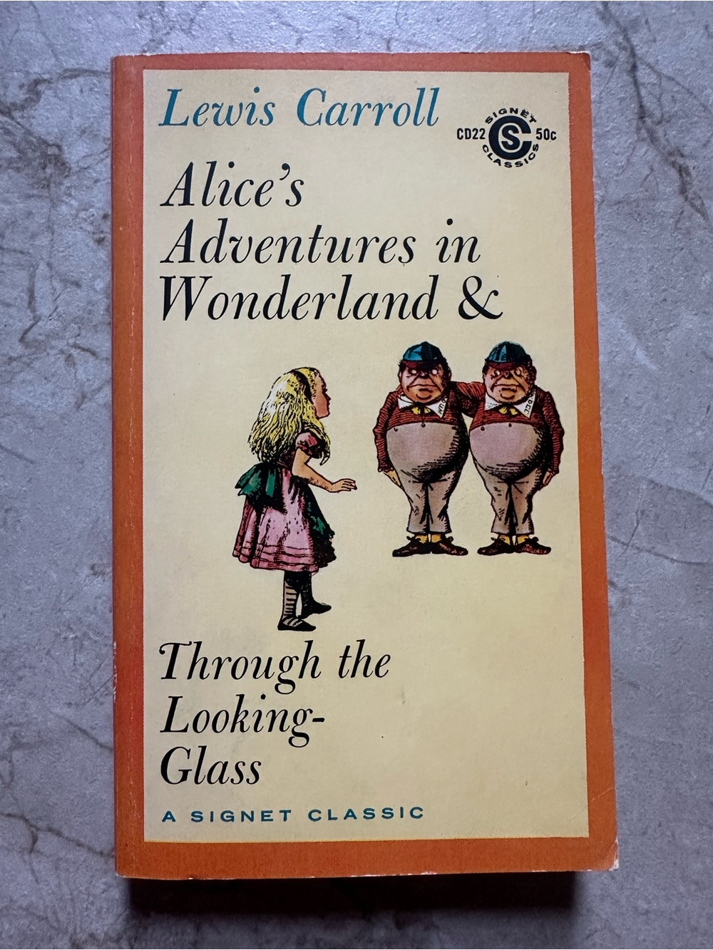 1960 Alice’s Adventures in Wonderland Through the Looking Glass paperback book